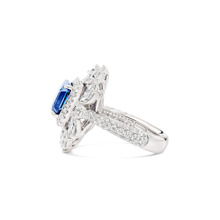 Riviera Cannes Sapphire and Diamond Ring | White Gold