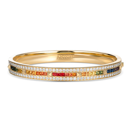 R.08® Rainbow Bangle | Yellow Gold