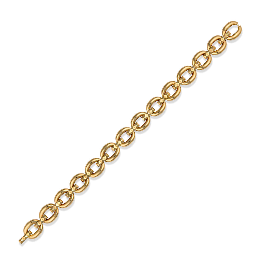 R.08™ Link Solid Bracelet | Yellow Gold