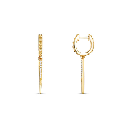 R.08® Pointe Drop Earrings | 18K Yellow Gold