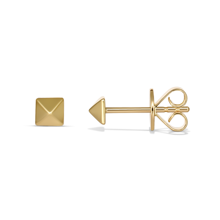 R.08® Matrix Small Studs | Yellow Gold