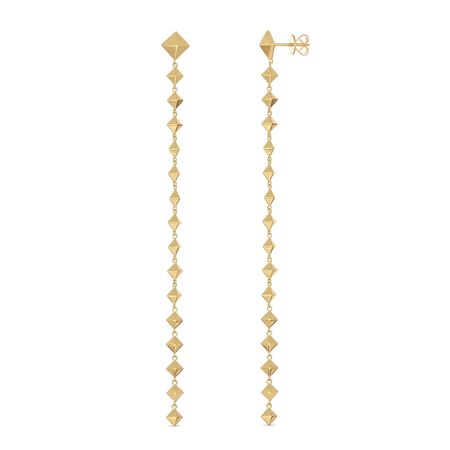 R.08® Matrix Drop Earrings | Yellow Gold
