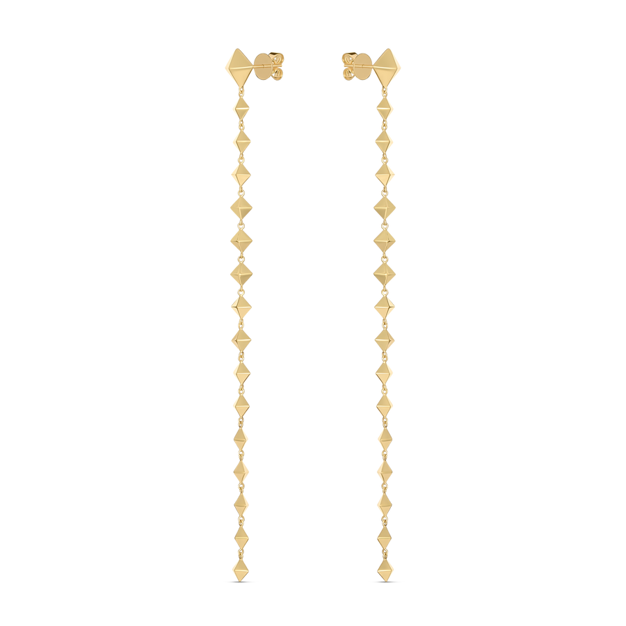 R.08™ Matrix Drop Earrings | Yellow Gold
