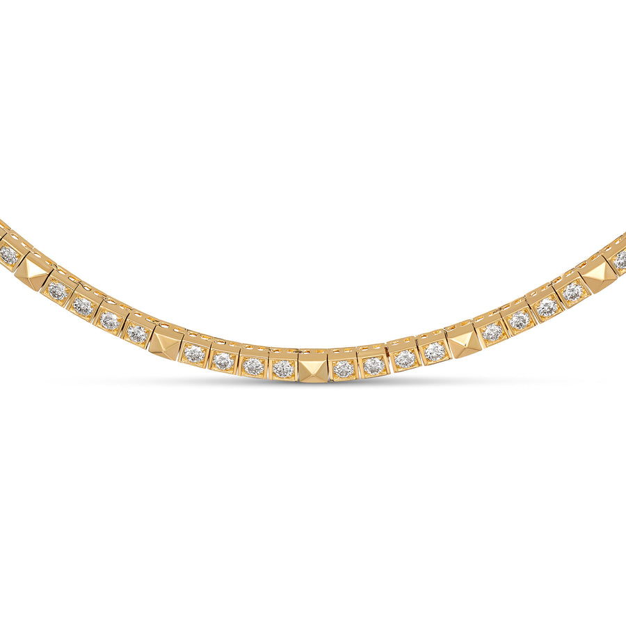 R.08™ Une Diamond Necklace | Yellow Gold