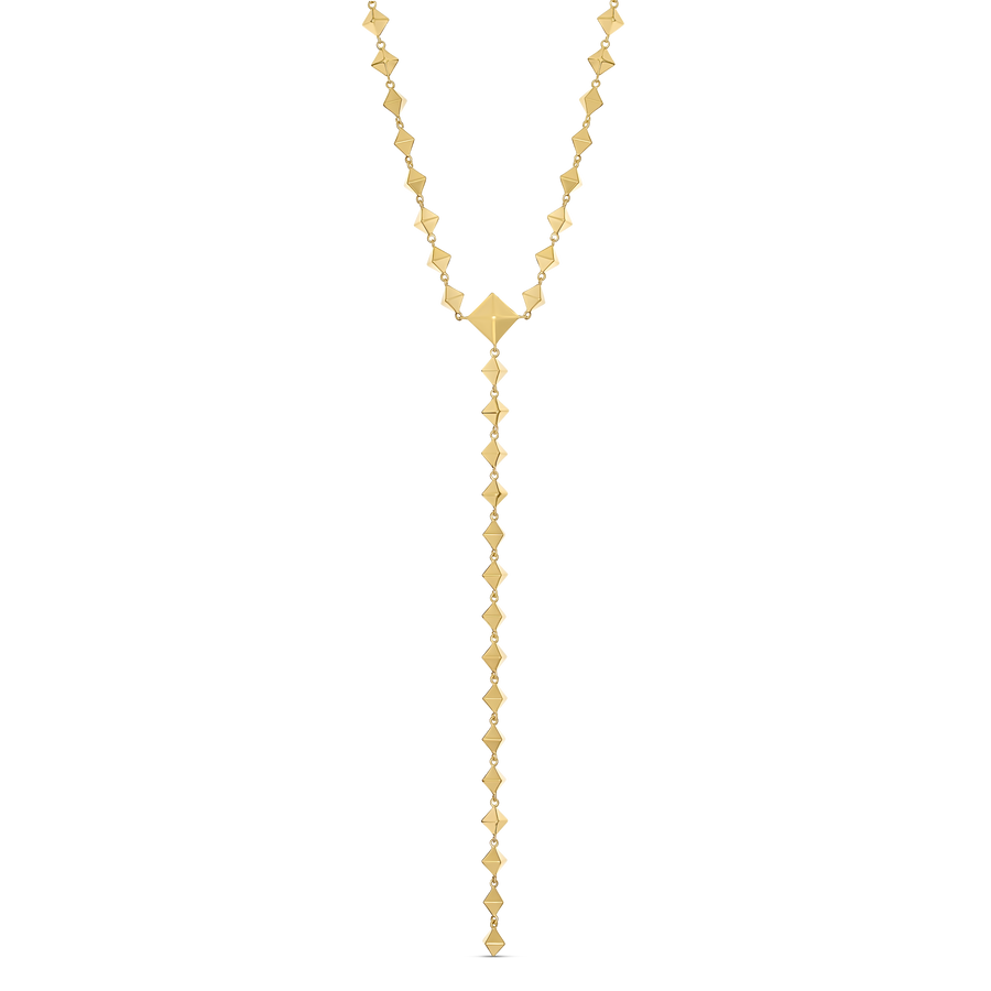 R.08™ Matrix Lariat Necklace | Yellow Gold