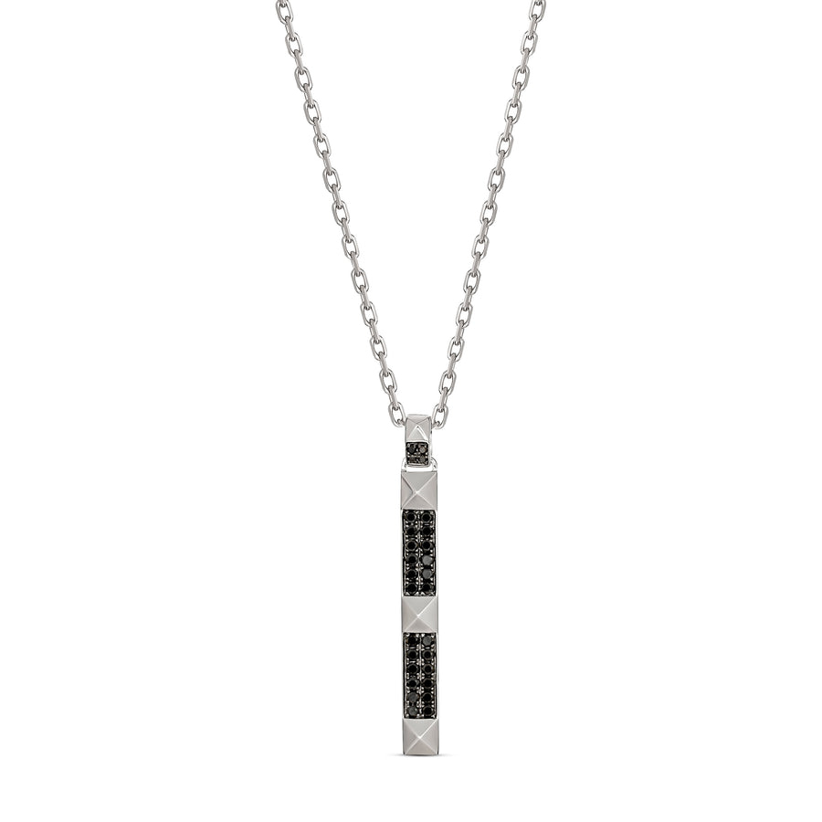 R.08™ Deux Diamond Bar Necklace | White Gold