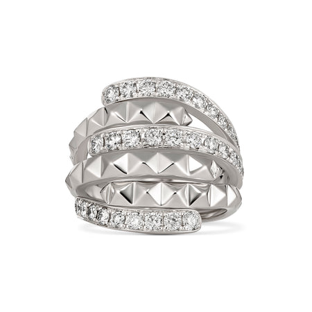 R.08® Convex Diamond Ring | White Gold