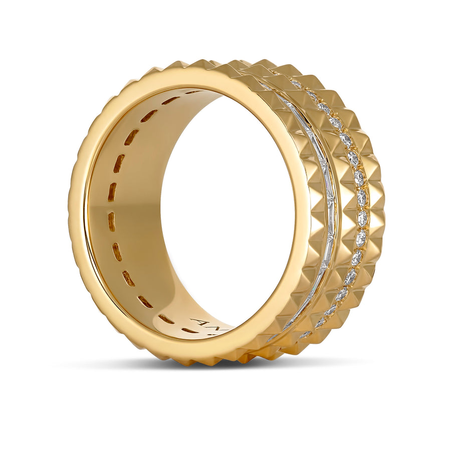 R.08™ Bold Diamond Ring | Yellow Gold