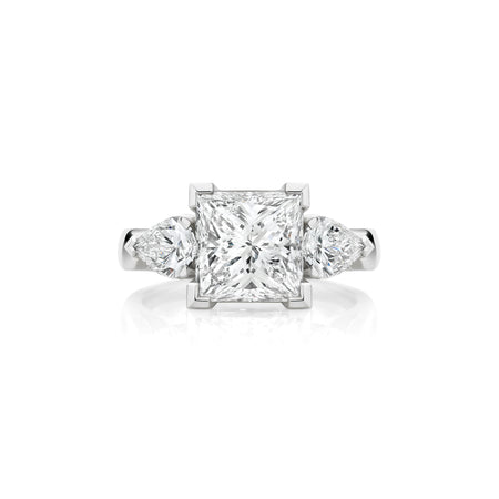 Hot Rocks® Amalia Princess Cut Diamond Engagement Ring | 18K White Gold