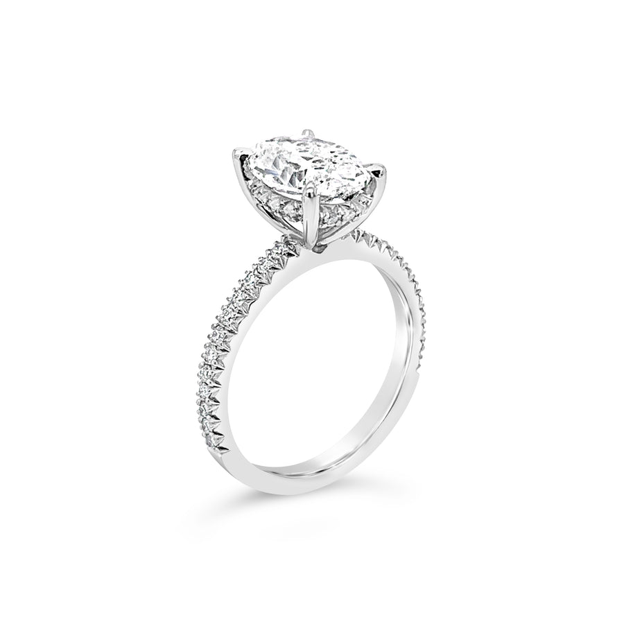 Hot Rocks® Collection Oval Cut Diamond Ring | White Gold
