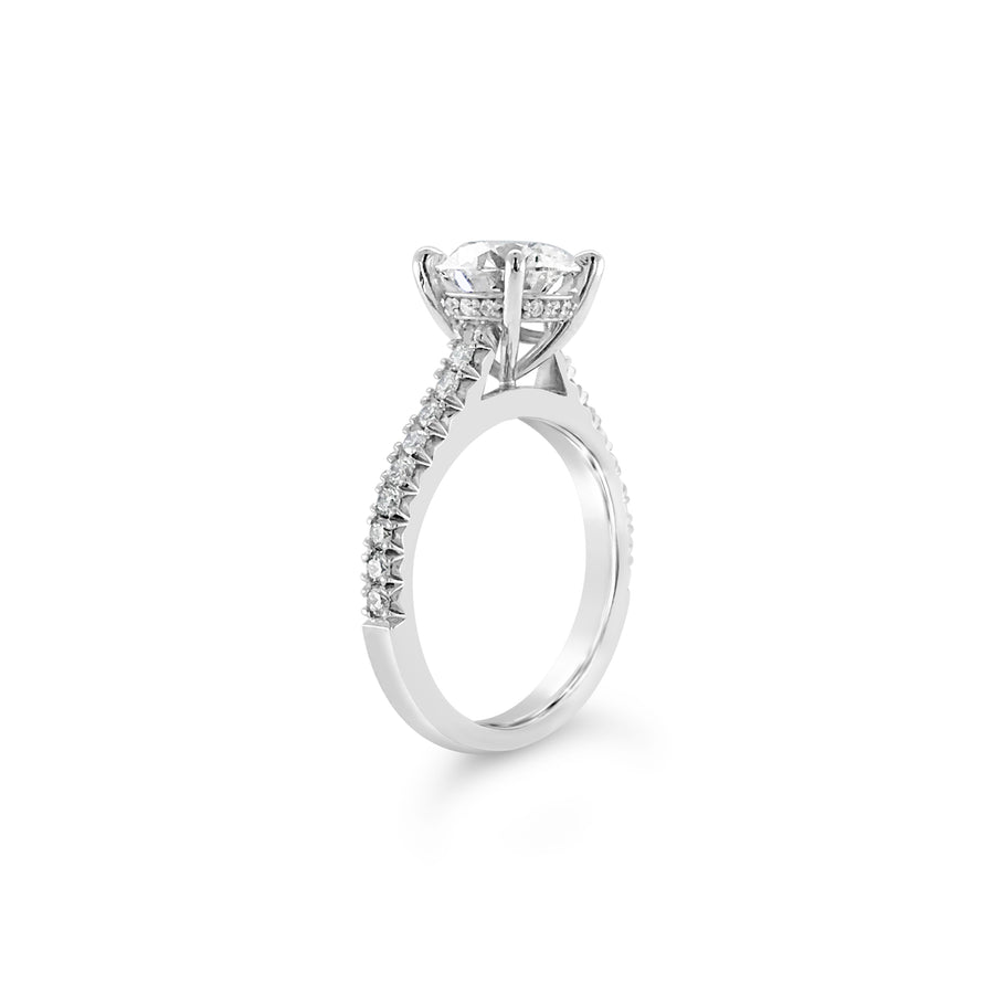 Classic Engagement | Round Brilliant Cut Four Claw Ring