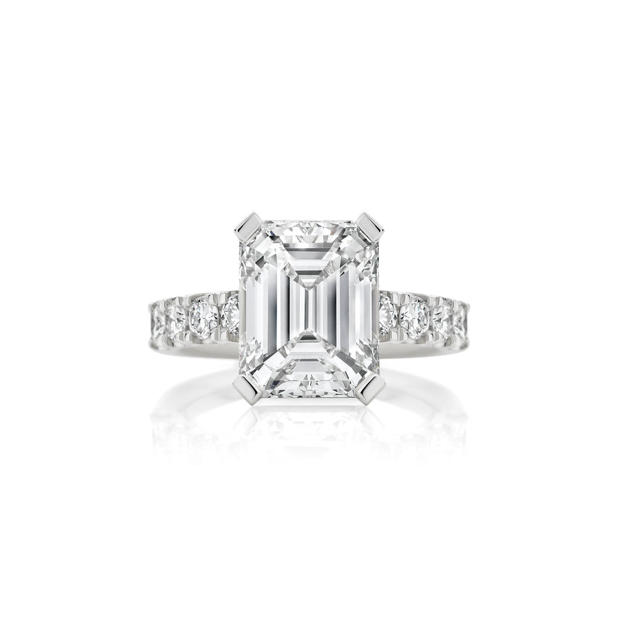 Hot Rocks® Collection Emerald Cut Diamond Ring | White Gold