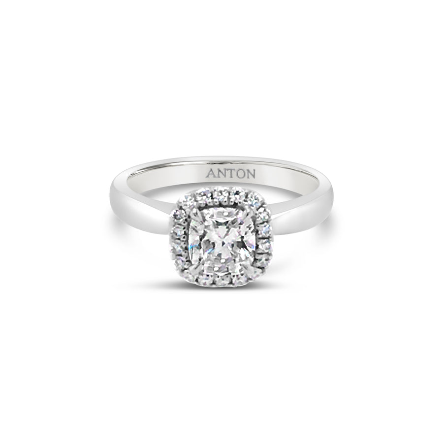 Classic Engagement | Cushion Cut Halo Diamond Ring