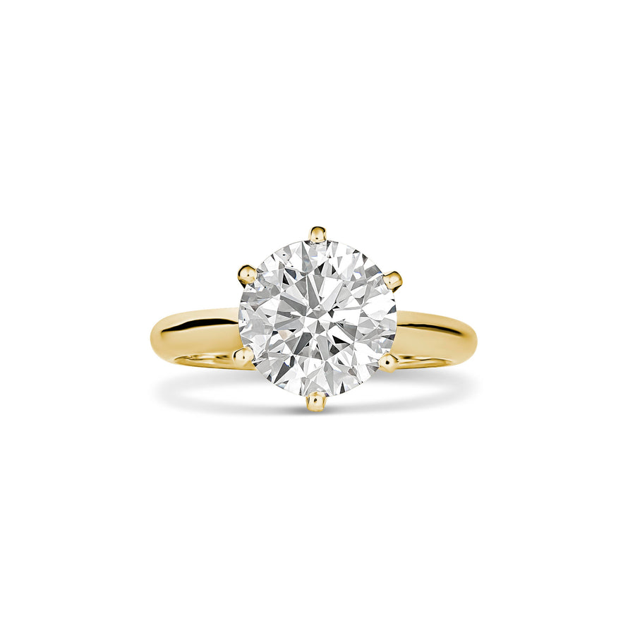 Classic Engagement | Brilliant Cut 18ct Yellow Gold Ring
