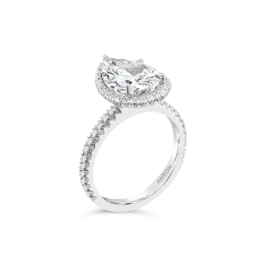 Hot Rocks® Collection Pear Cut Diamond Ring | White Gold