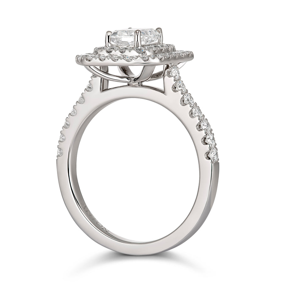 Truly Radiant Double-Halo Engagement Ring