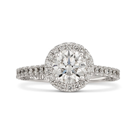 Endless Minelli May Round Brilliant Cut Diamond Engagement Ring | 18K White Gold
