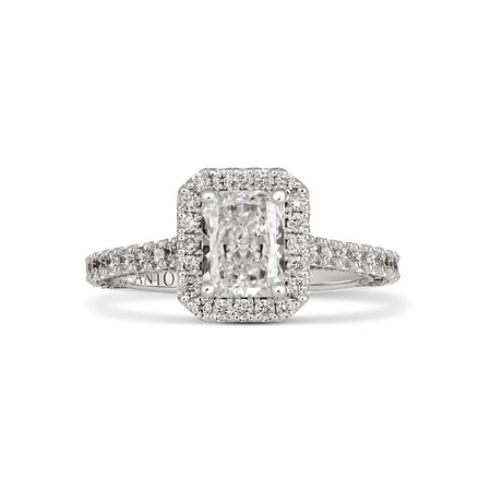 Endless Minelli May Radiant Cut Diamond Engagement Ring | 18K White Gold