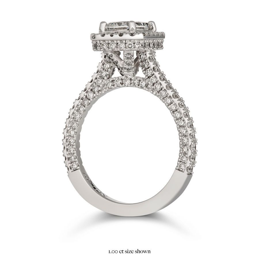 Bliss Radiant Diamond Engagement Ring | White Gold