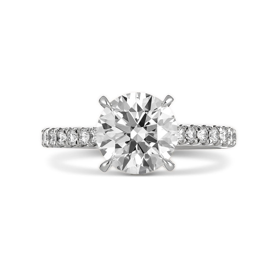Classic Engagement | Round Brilliant Cut Four Claw Diamond Ring