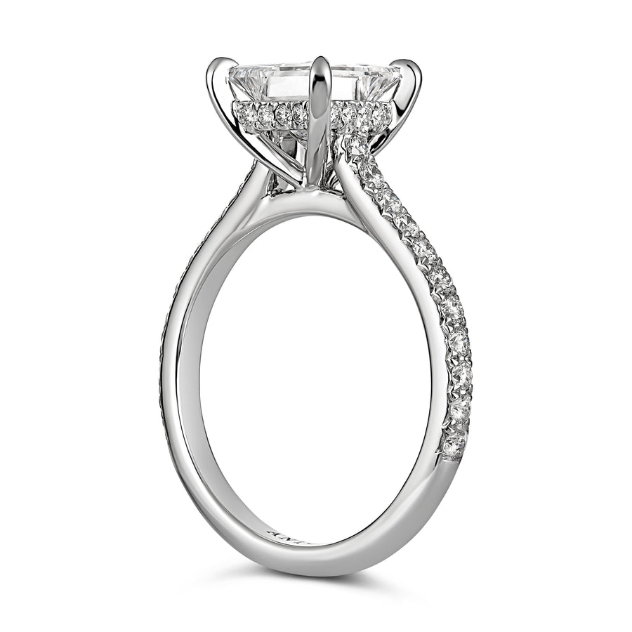 Classic Engagement | Princess Cut Four Claw Diamond Ring