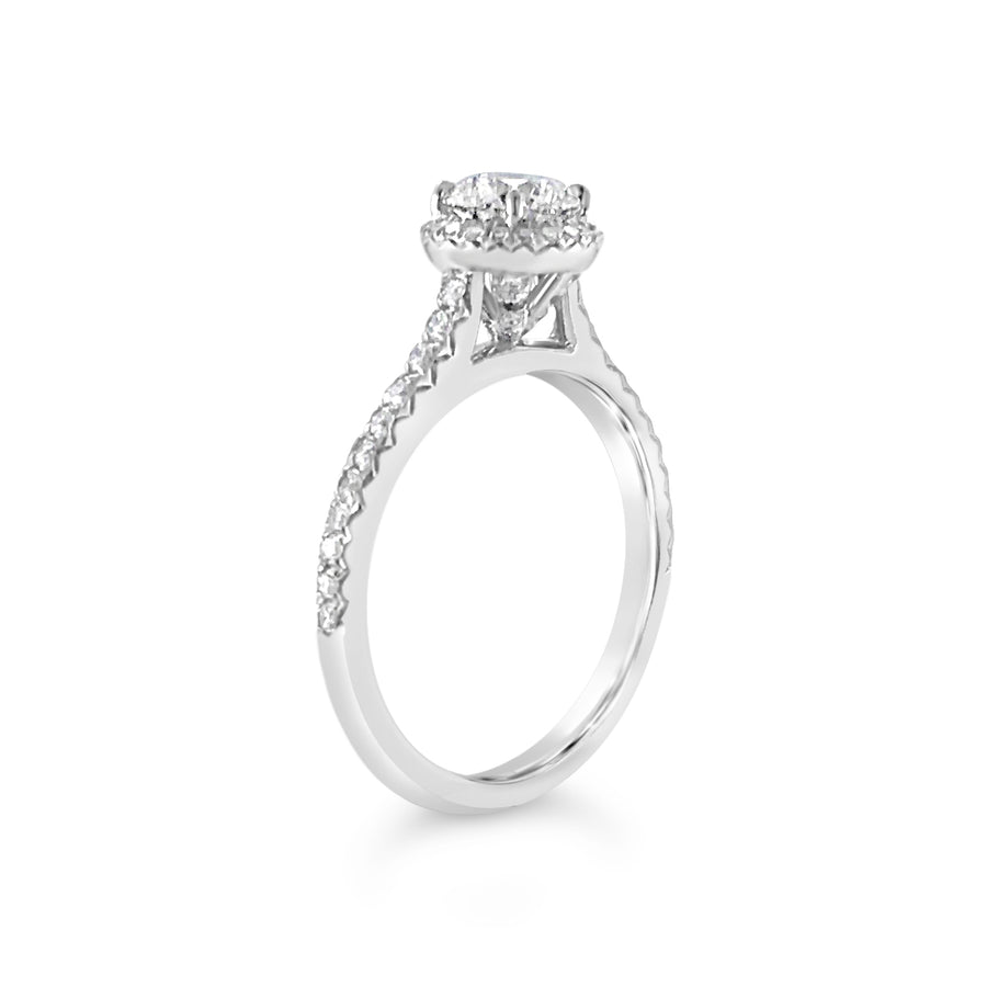 Classic Engagement | Round Cut Halo Diamond Ring