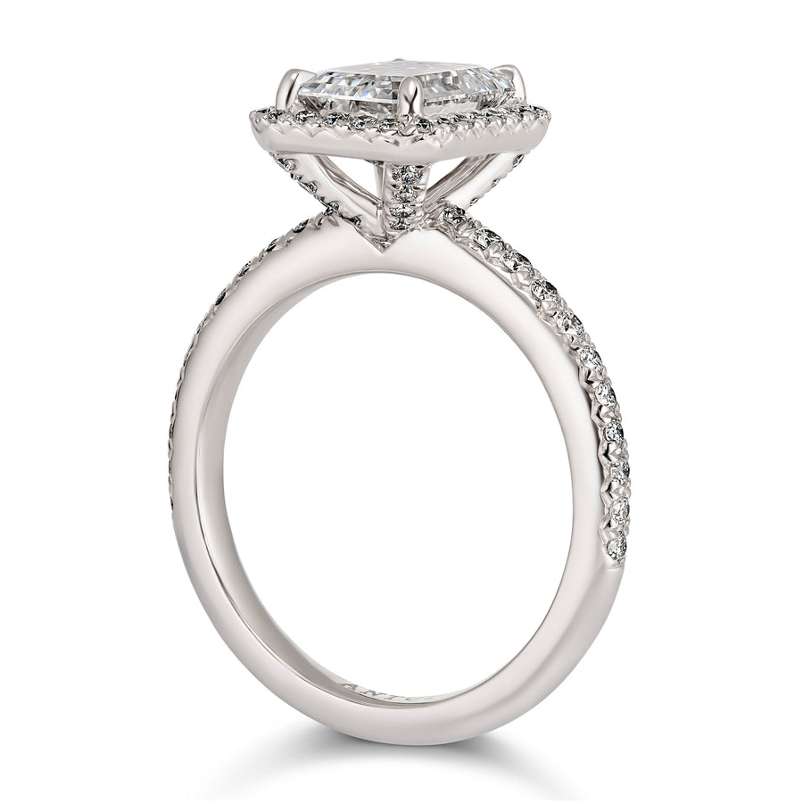 Engagement | Emerald Cut Halo Diamond Ring