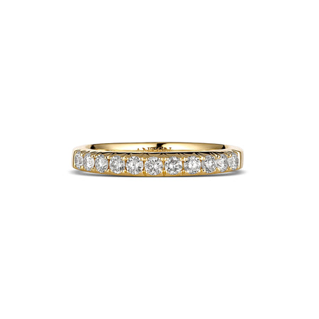 Wedding | Krisscut Diamond Band Yellow Gold