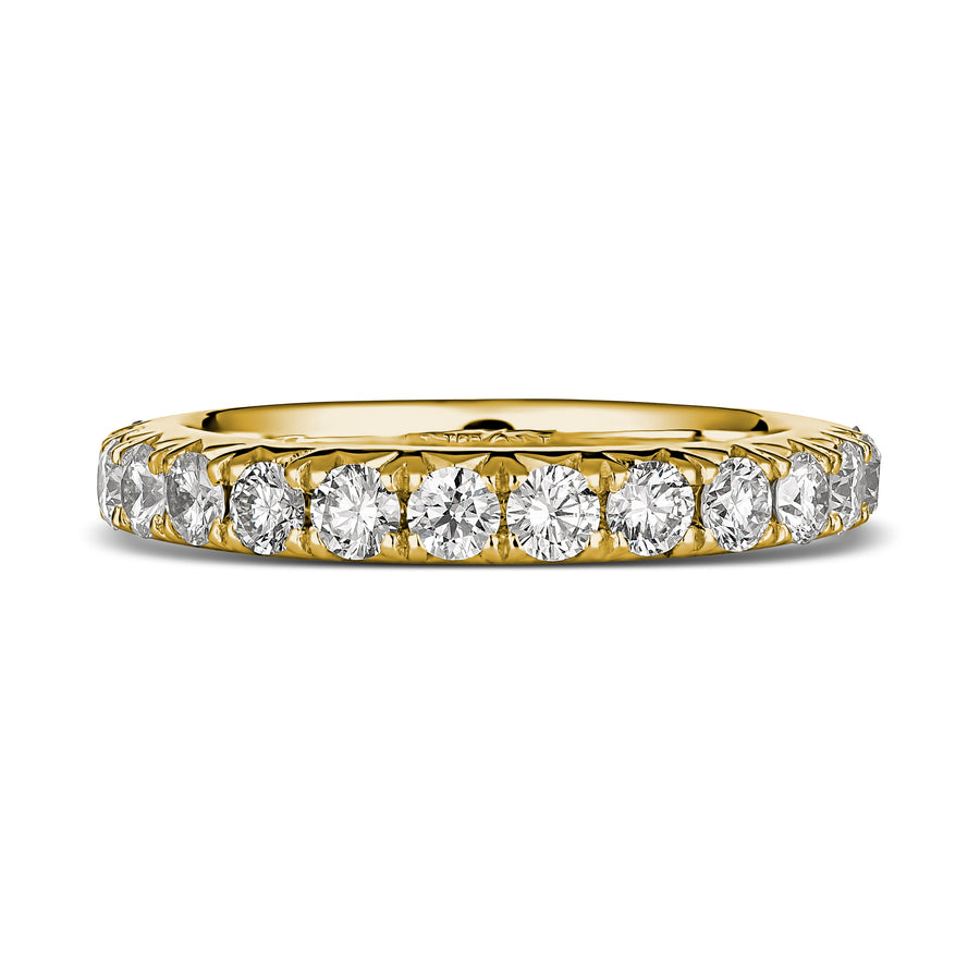 Wedding | Eternity Krisscut Diamond Ring Yellow Gold