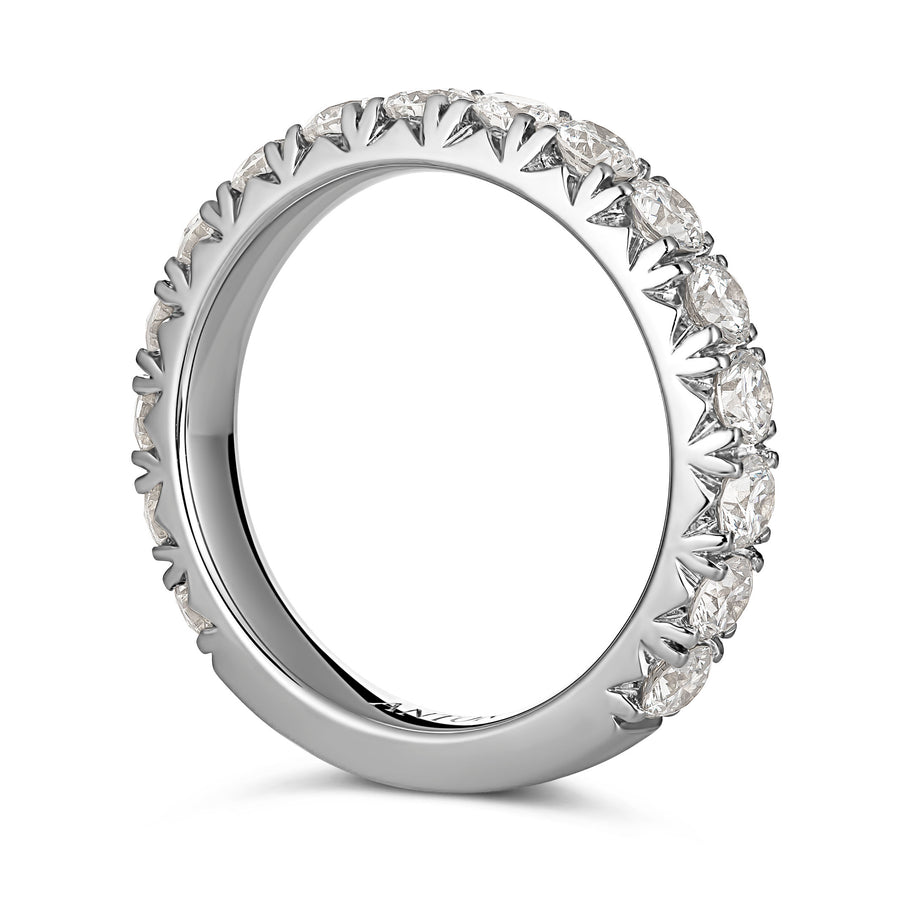 Krisscut Diamond Wedding Ring | White Gold