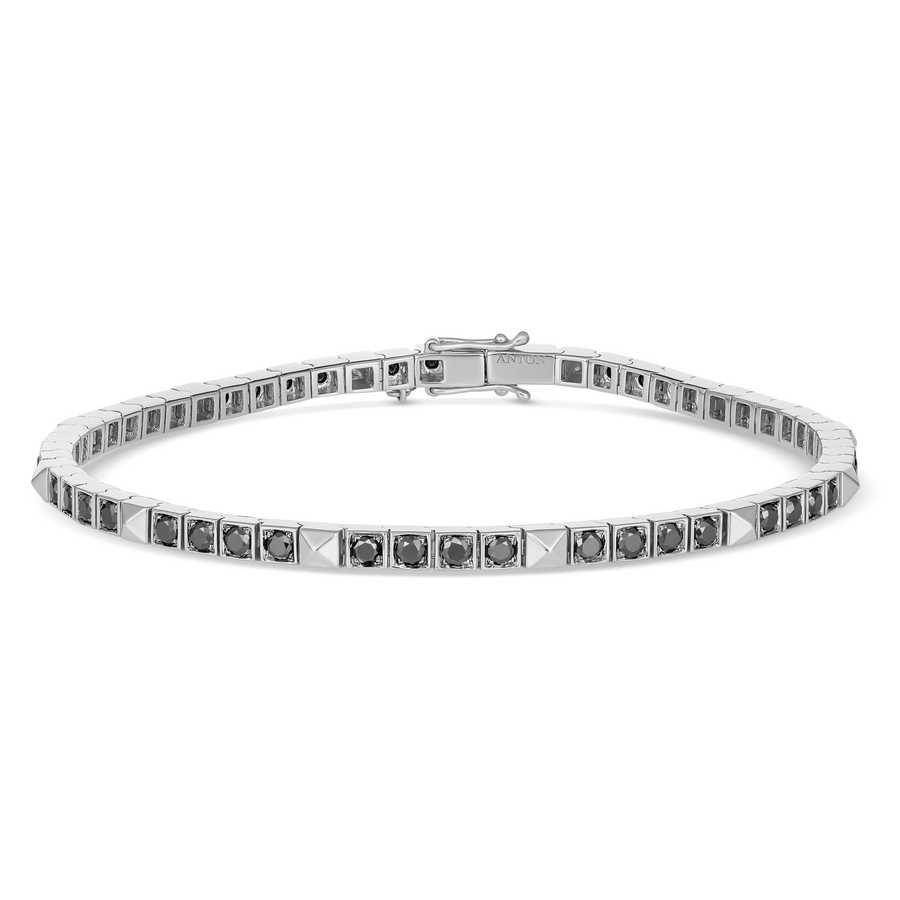 R.08™ Une Bracelet with Black Diamonds | White Gold